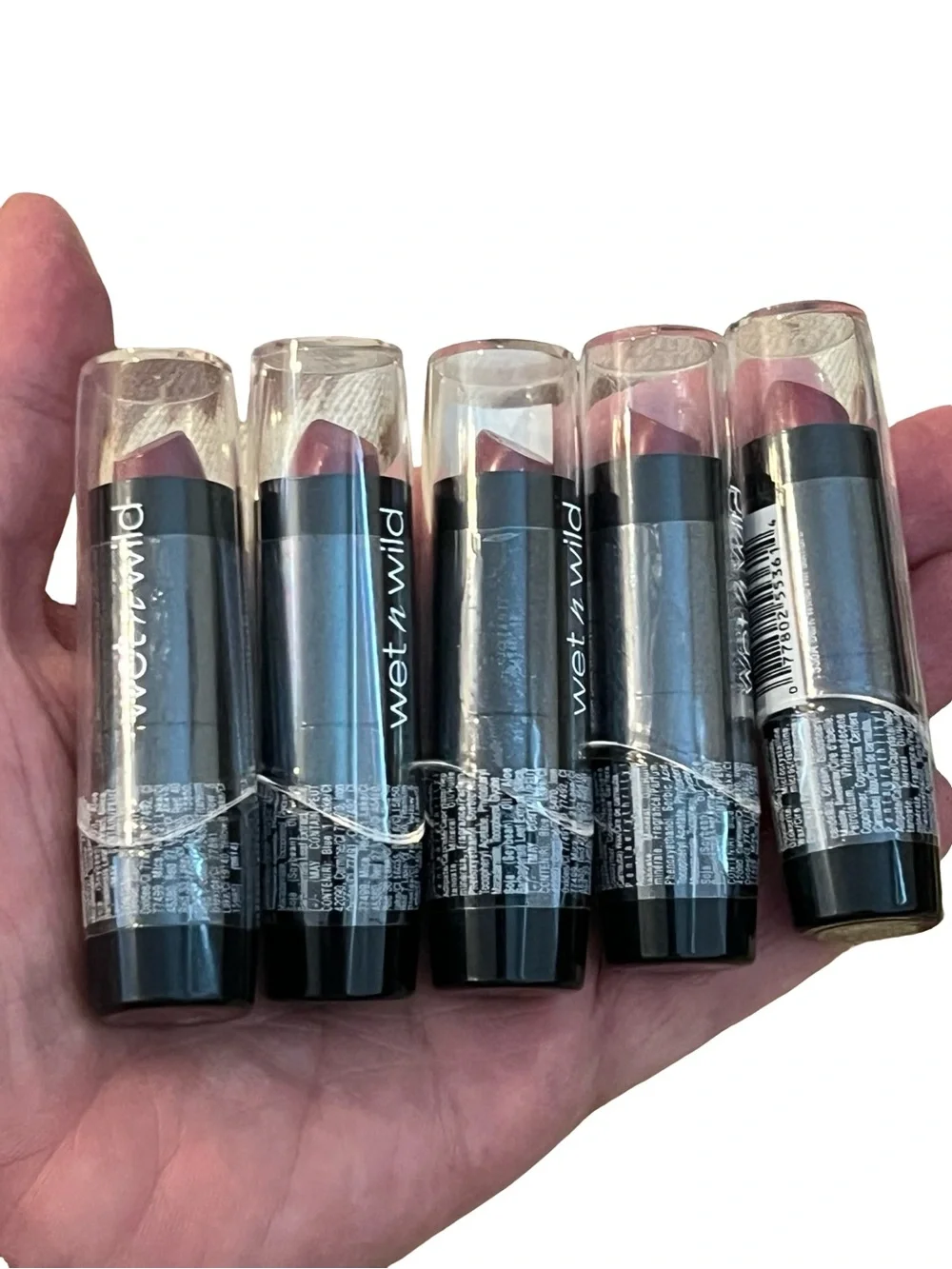 wet n wild 536A Dark Wine Lipstick Set 5pc- Deep Berry Shades